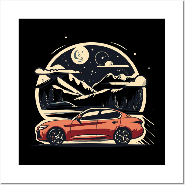 Alfa Romeo Giulia | Vintage Car Wall Art by kknows